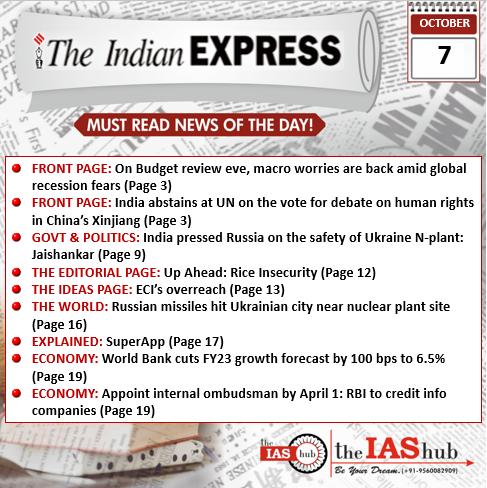IE_7th Oct_Daily Headlines