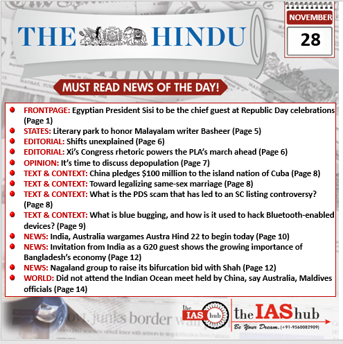 TH_28th Nov_Daily Headlines