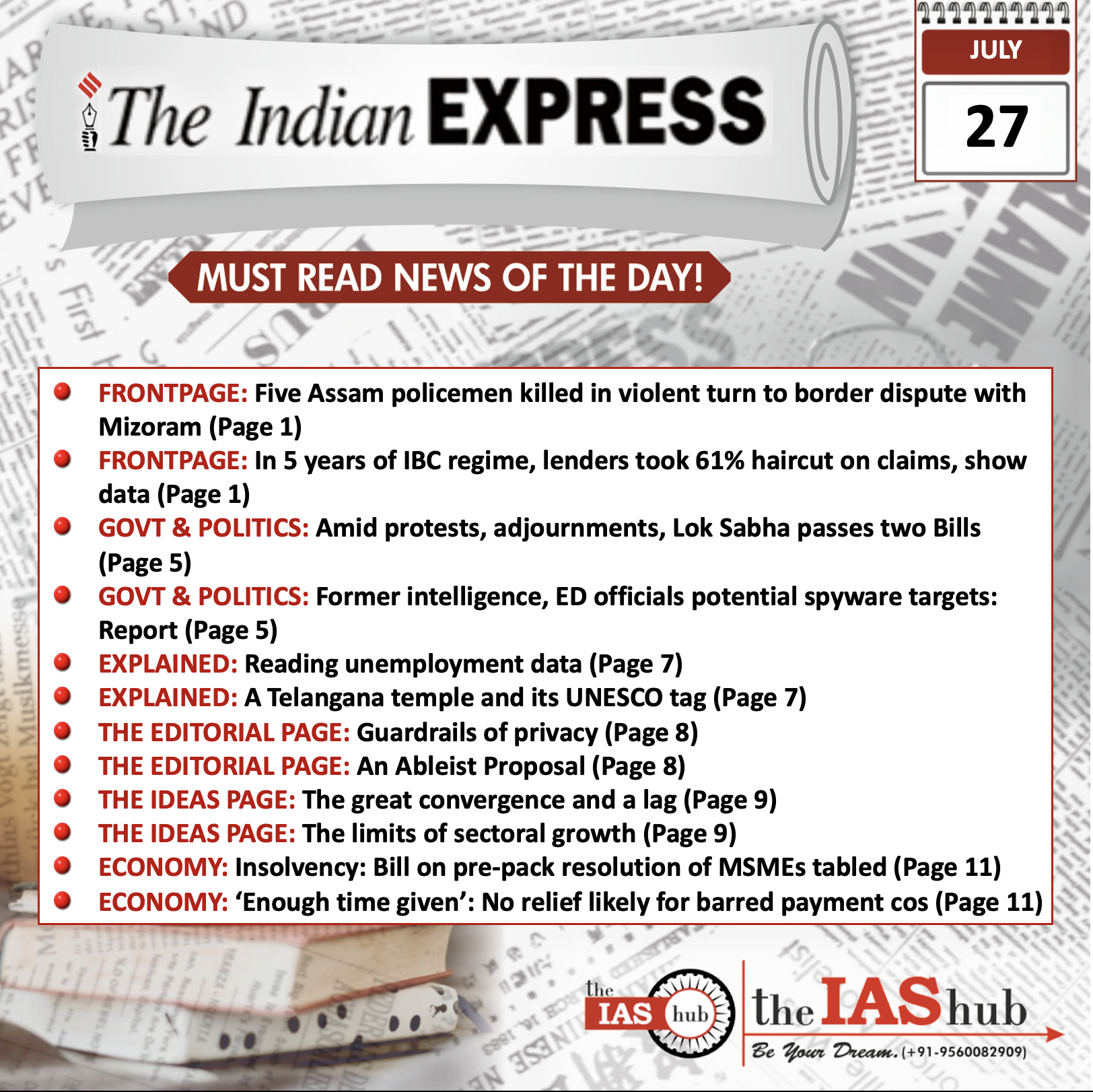 IE_Headlines_27 July_ theiashub