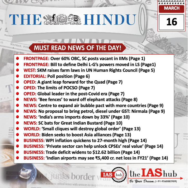 The Hindu_Headlines_16 Mar_theIAShub