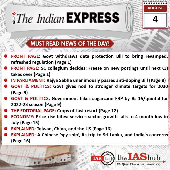 4th August 2022 Indian Express