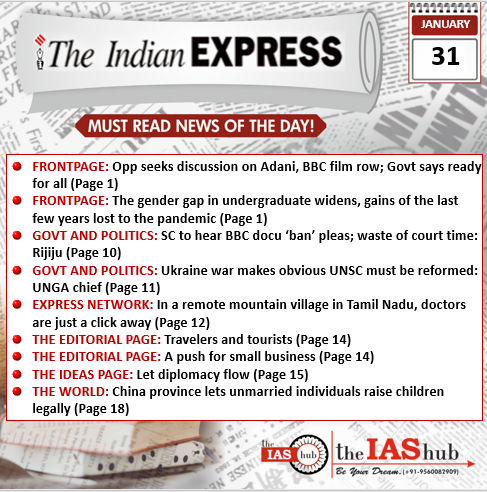 IE_31st January_Daily Headlines