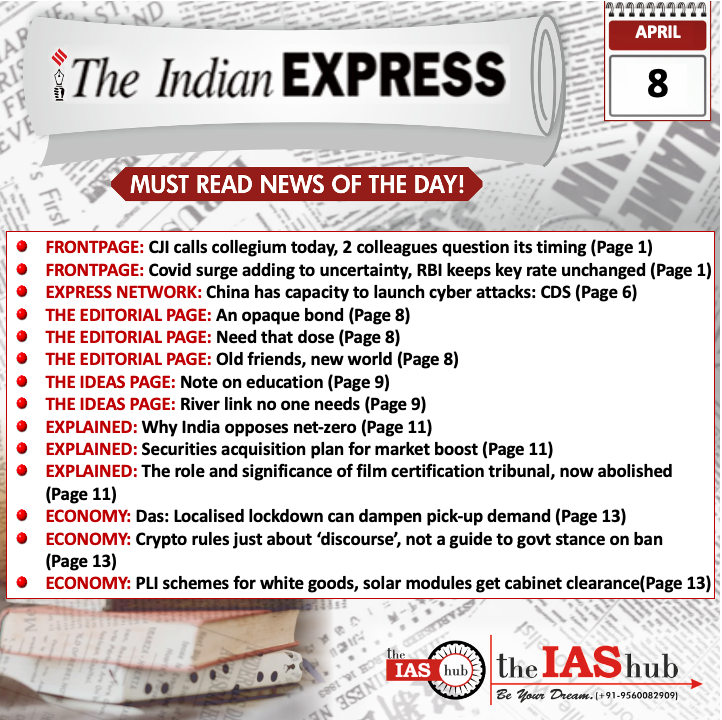 IE_Headlines_8 April_theIAShub