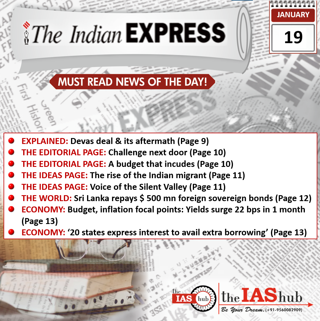 Indian Express 19 Jan