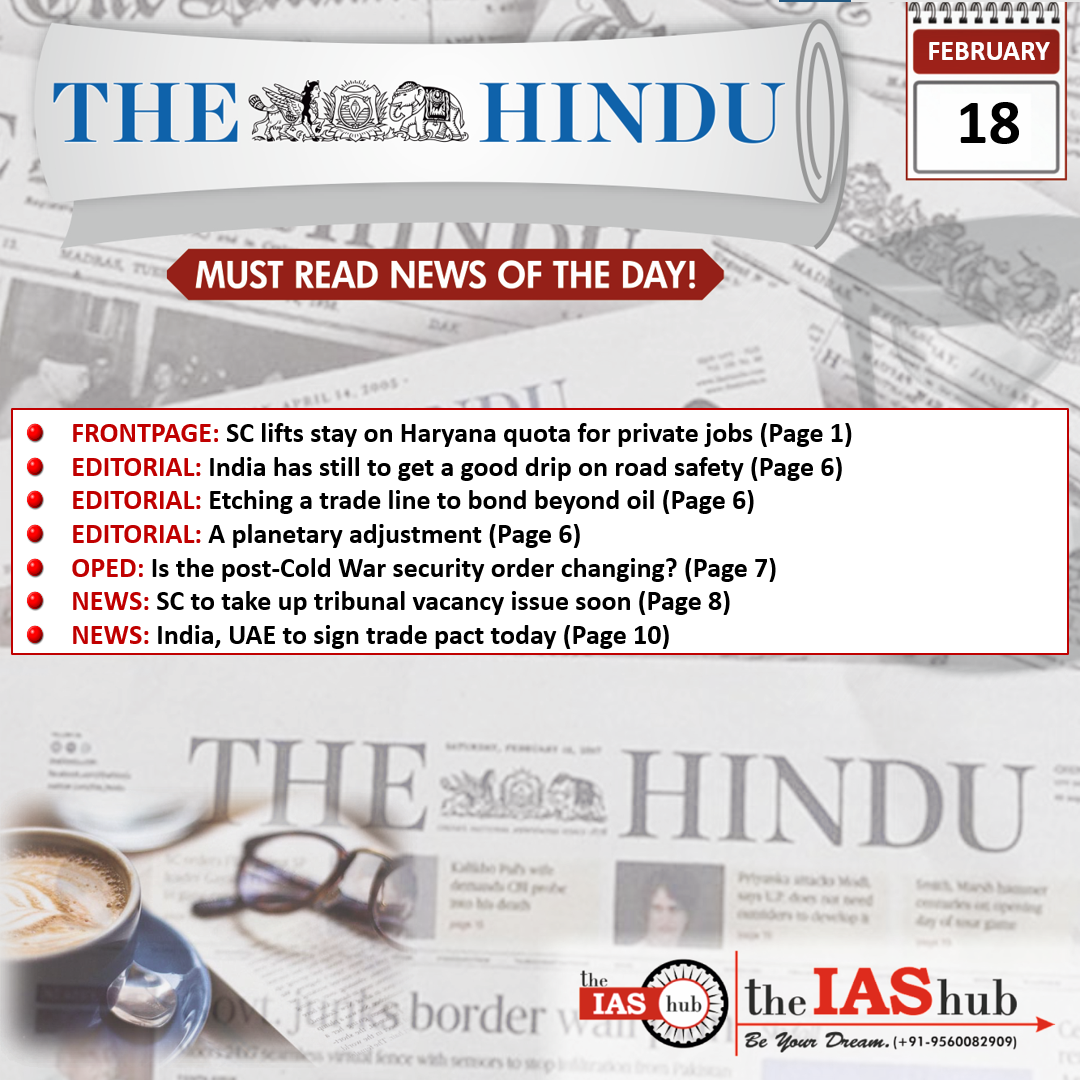 The Hindu 18 Feb