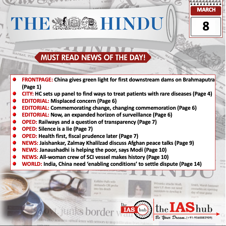 The Hindu_Headlines_8 Mar_theIAShub