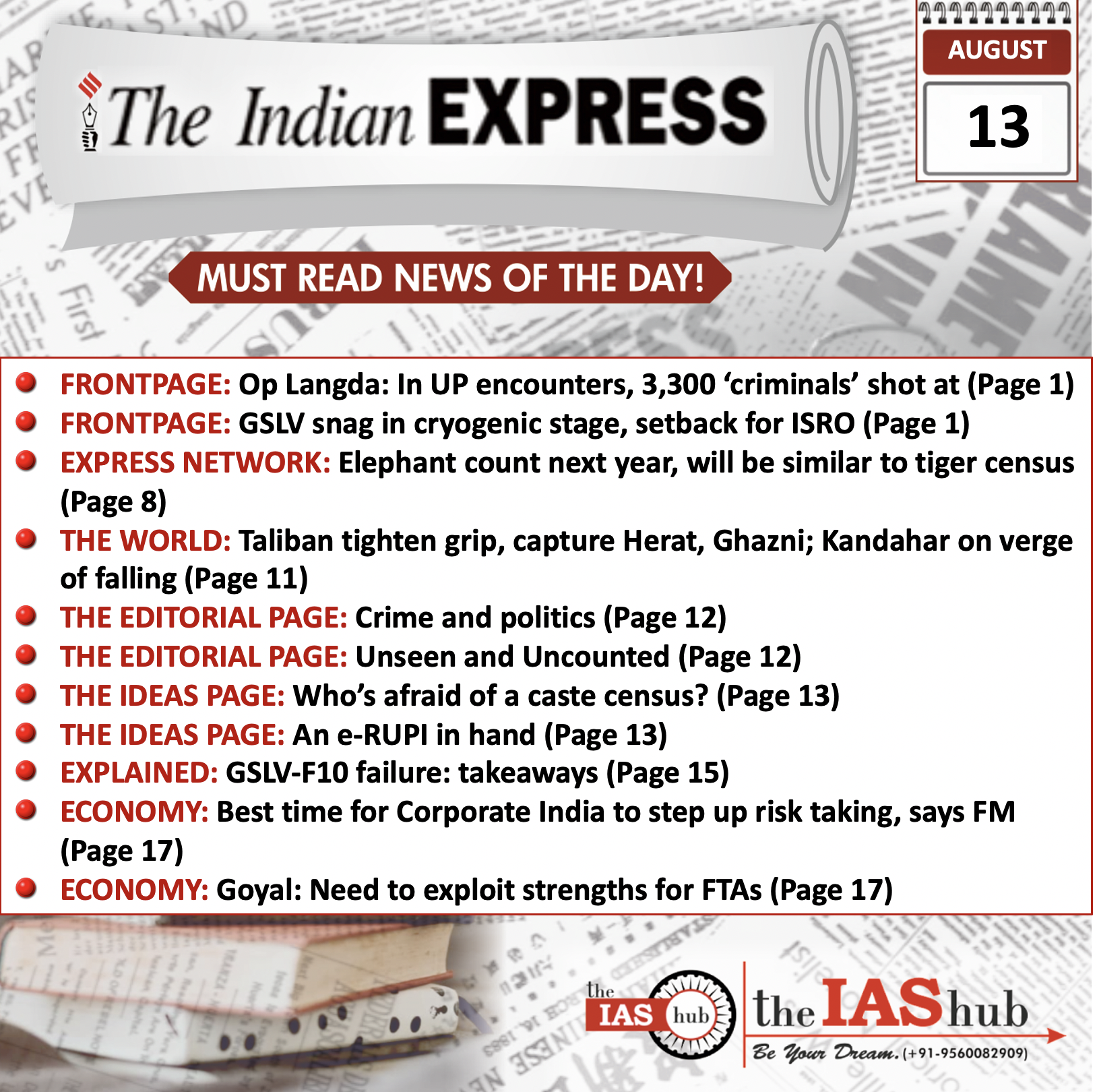 IE-Headlines-13 Aug-theIAShub