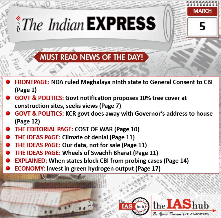 Indian Express 5 March