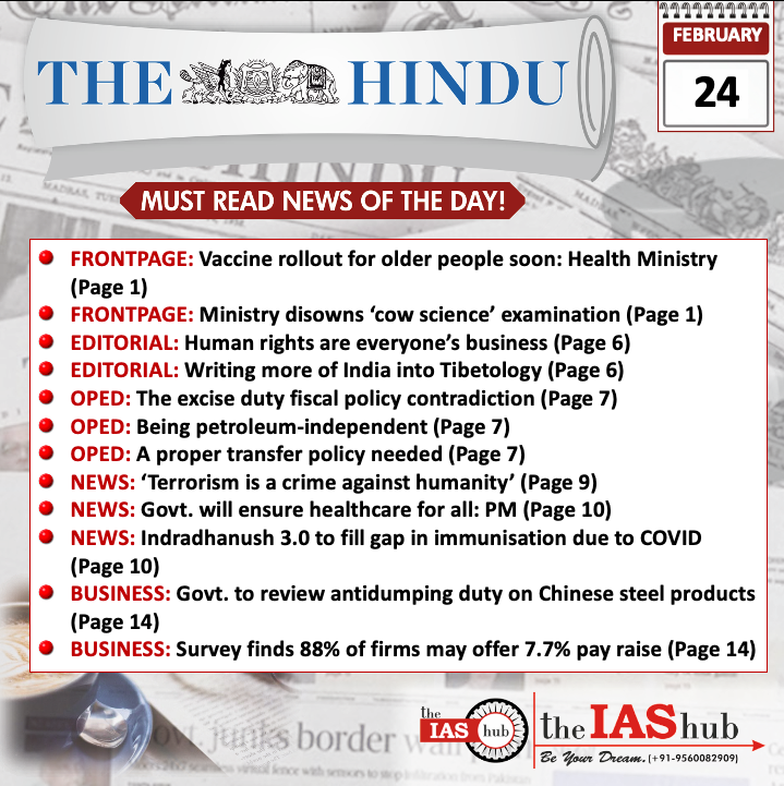 The Hindu_Headlines_24 Feb_theIAShub