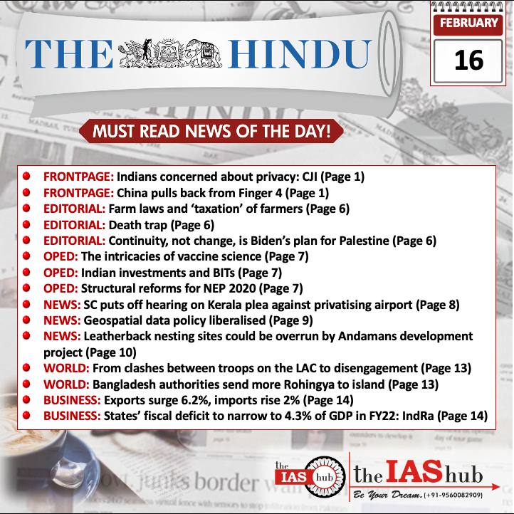 The Hindu_Headlines_16 Feb_theIAShub