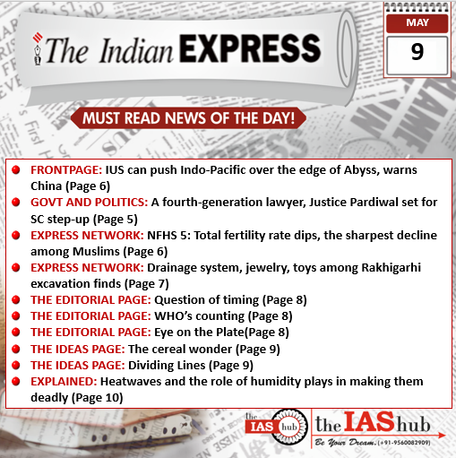 Indian Express 9 May