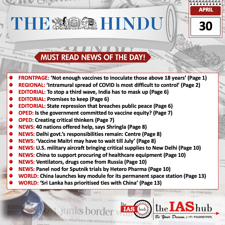 TH_Headlines_30 April_theIAShub