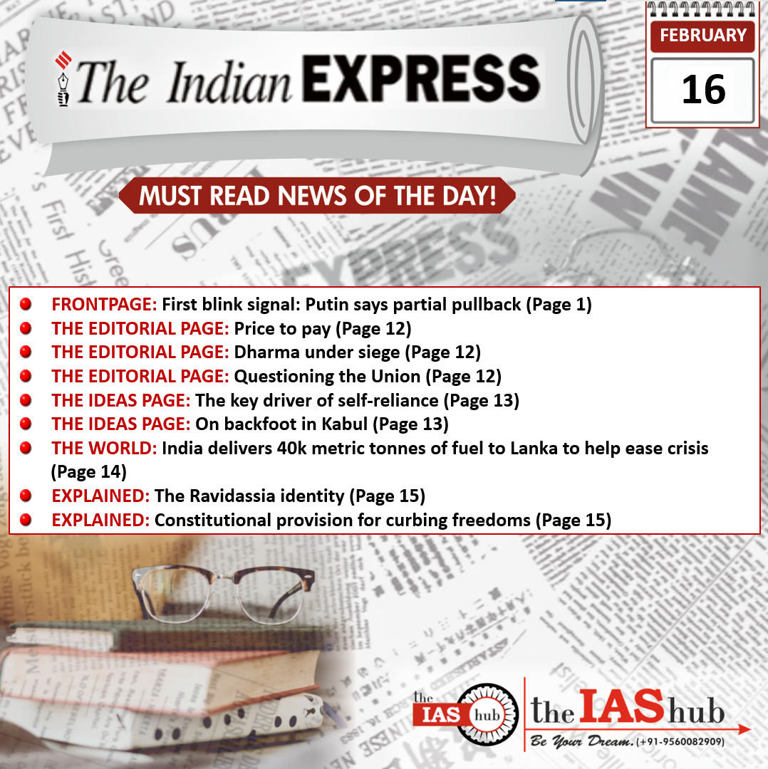 Indian Express 16 Feb