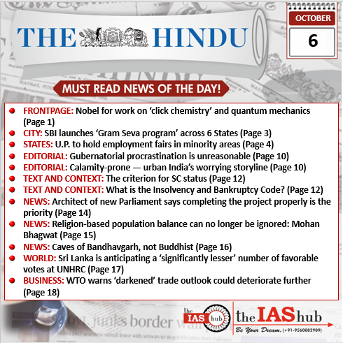 TH_6th Oct_Daily Headlines
