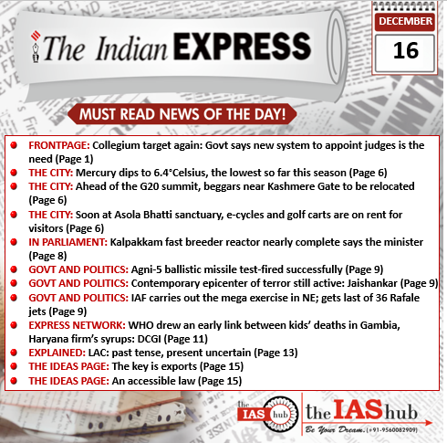 IE_16th Dec_Daily Headlines