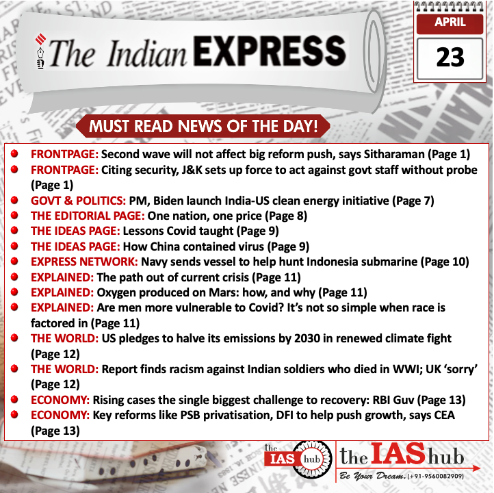 IE_Headlines_23 April_theIAShub