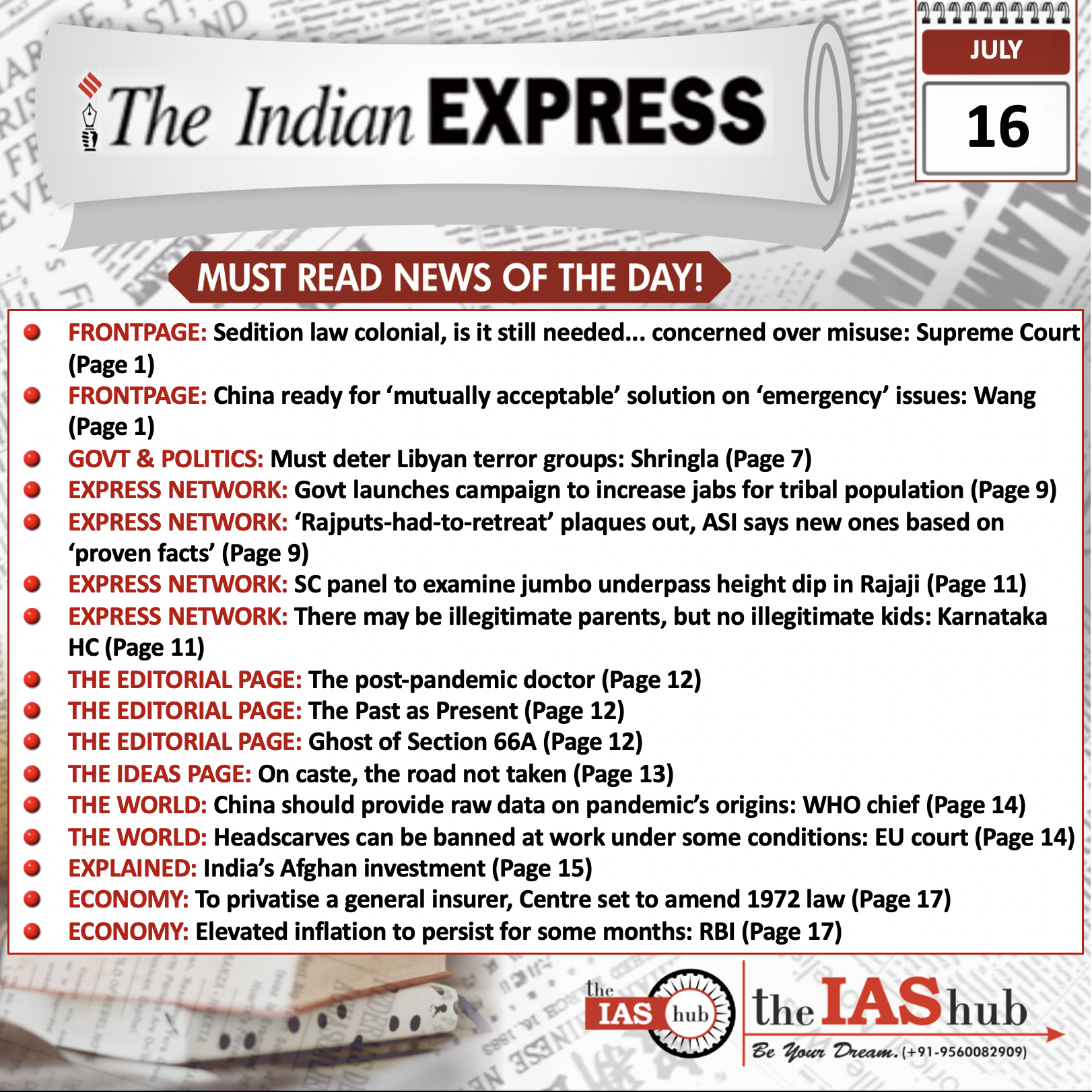 IE-Headlines-16 July-theIAShub