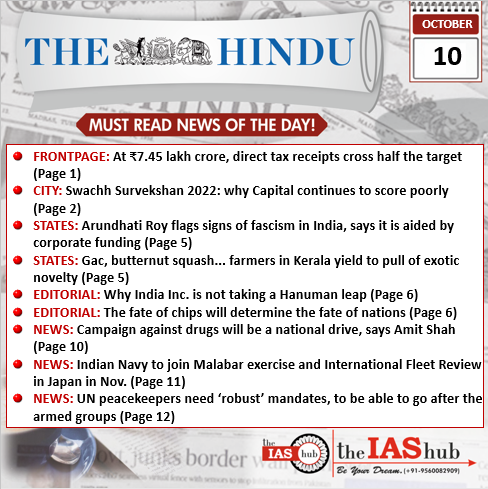 TH_10th Oct_Daily Headlines