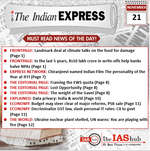 IE_21st Nov_Daily Headlines