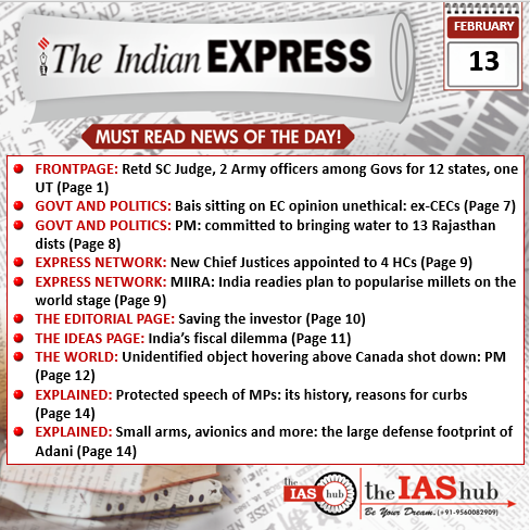 IE_13th Feb 23_Daily Headlines