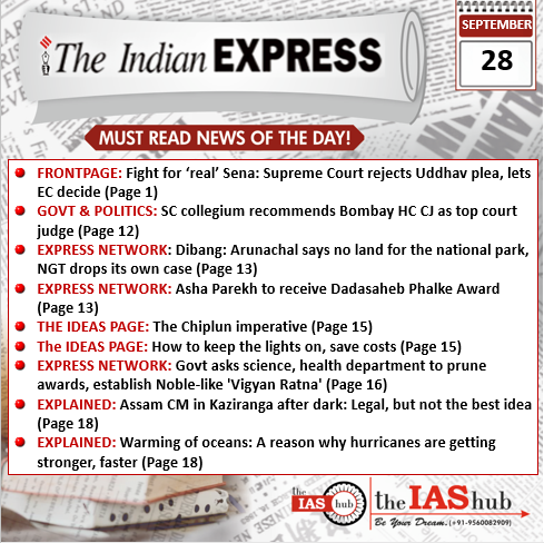 IE_28th Sept_Daily Headlines