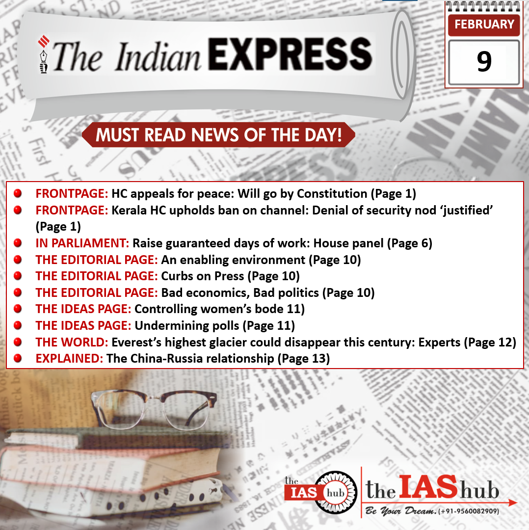 Indian Express 9 Feb