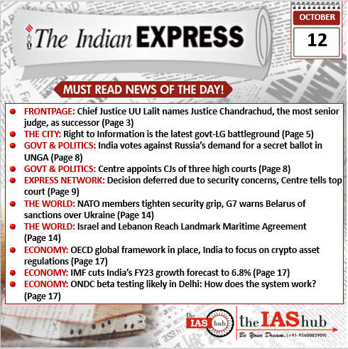 IE_12th Oct_Daily Headlines
