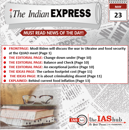 Indian Express 23 May