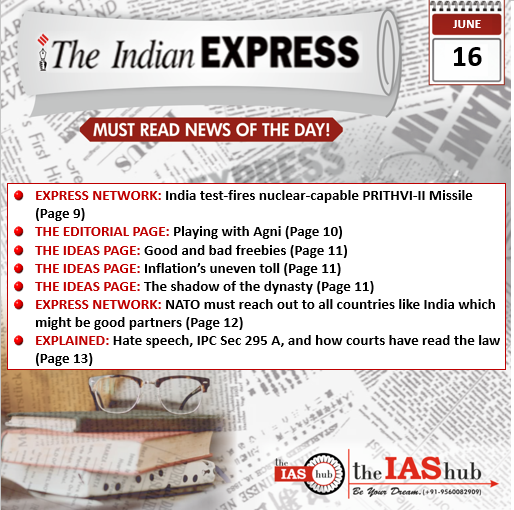 Indian Express 16th June