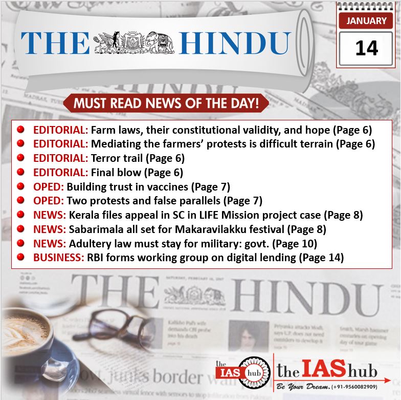 The Hindu_Headlines_14 Jan_theIAShub