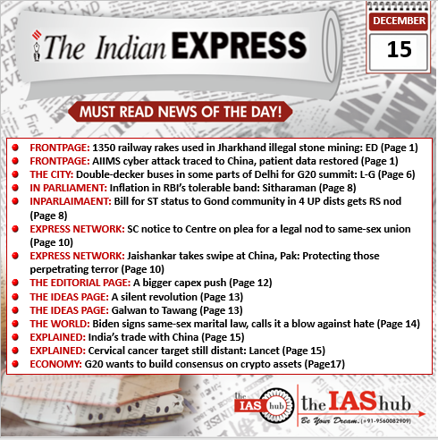 IE_15th Dec_Daily Headlines