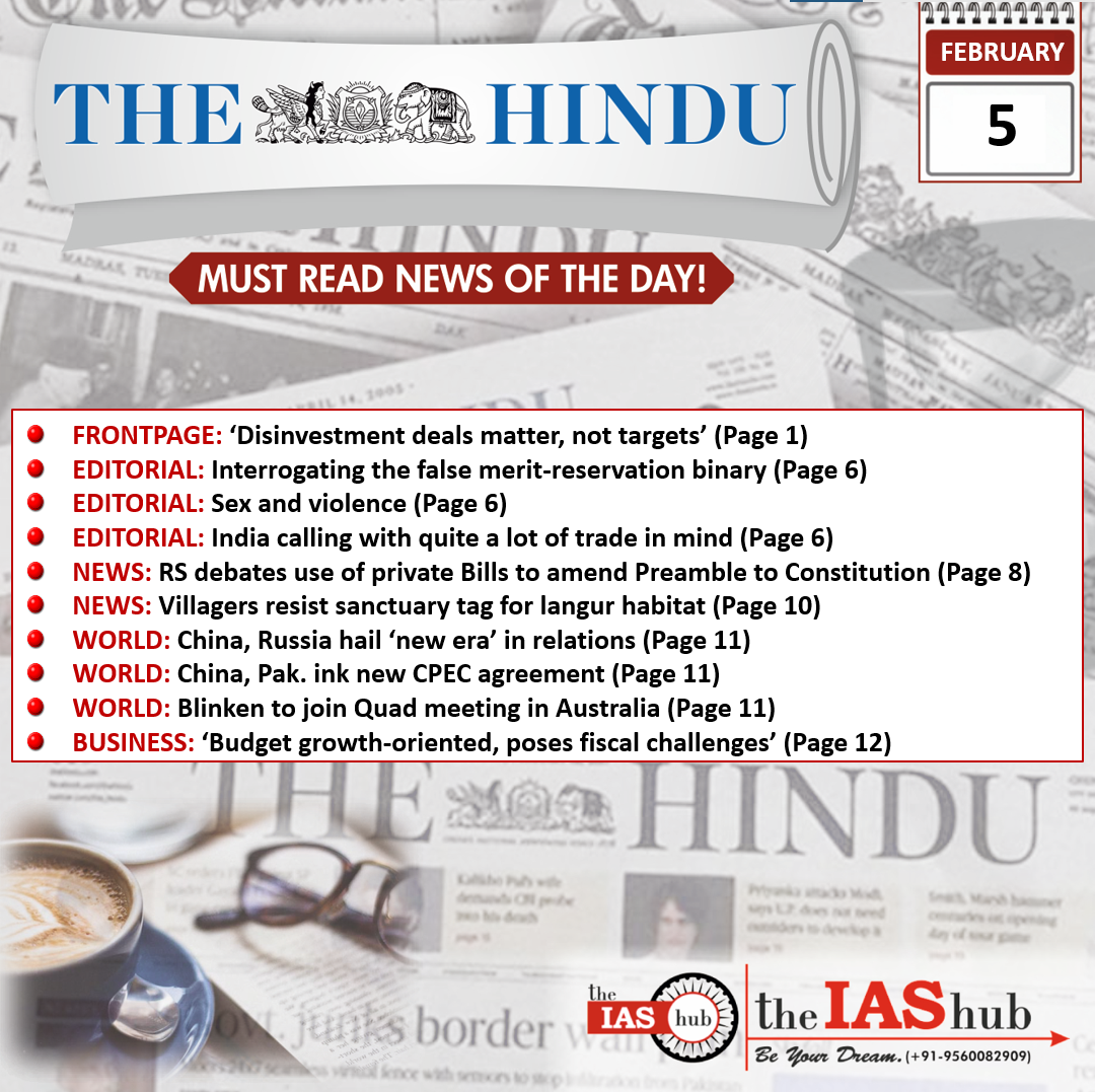 The Hindu 5 Feb