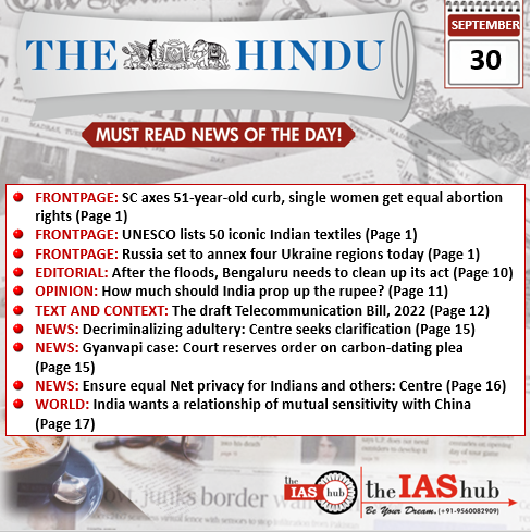 TH_30th Sept_Daily Headlines