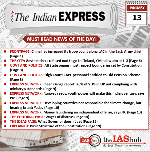 IE_13th January_Daily Headlines