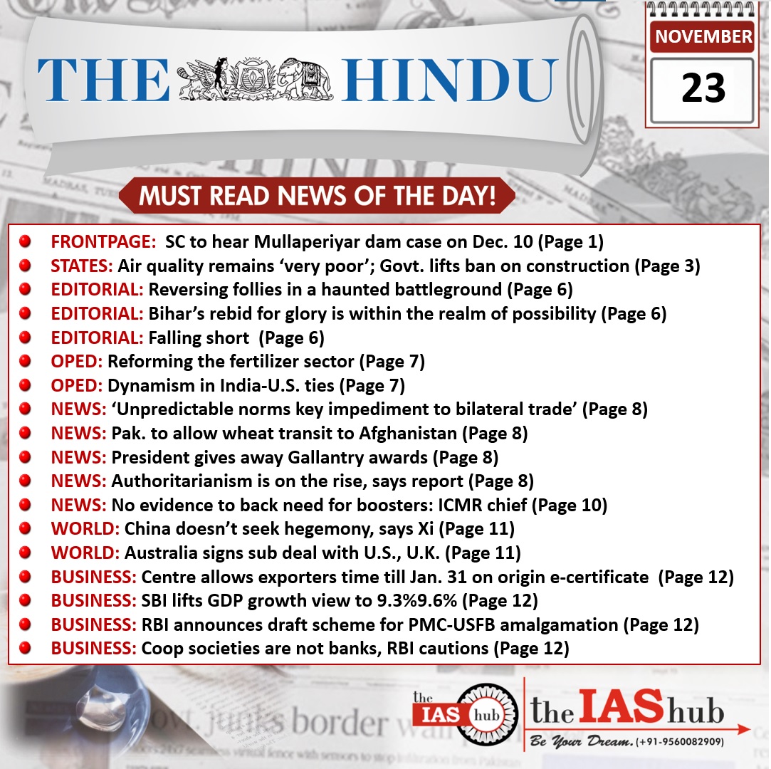 TH_23Nov_DailyHeadlines