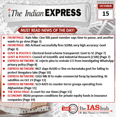 IE_15th Oct_Daily Headlines