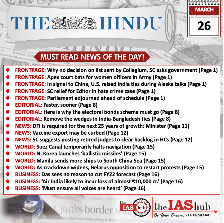 The Hindu_Headlines_26 Mar_theIAShub