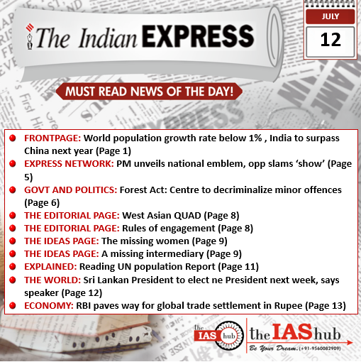 Indian Express 12 July
