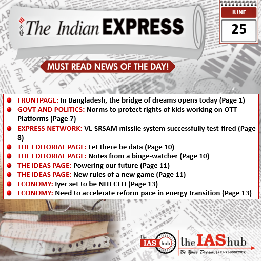 Indian Express 25 June