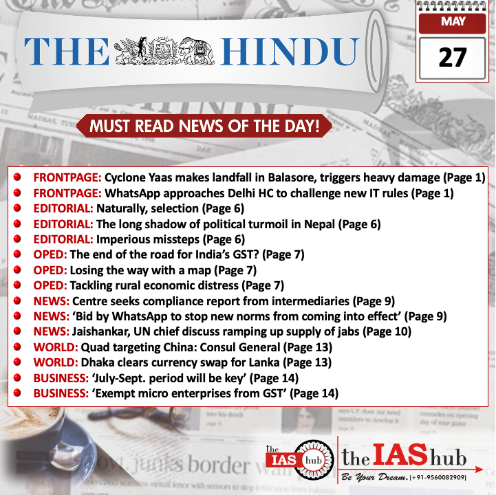 TH_Headlines_27 May_theIAShub