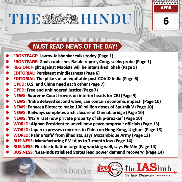 TH_Headlines_6 April_theIAShub