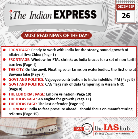 IE_26 Dec_Daily Headlines