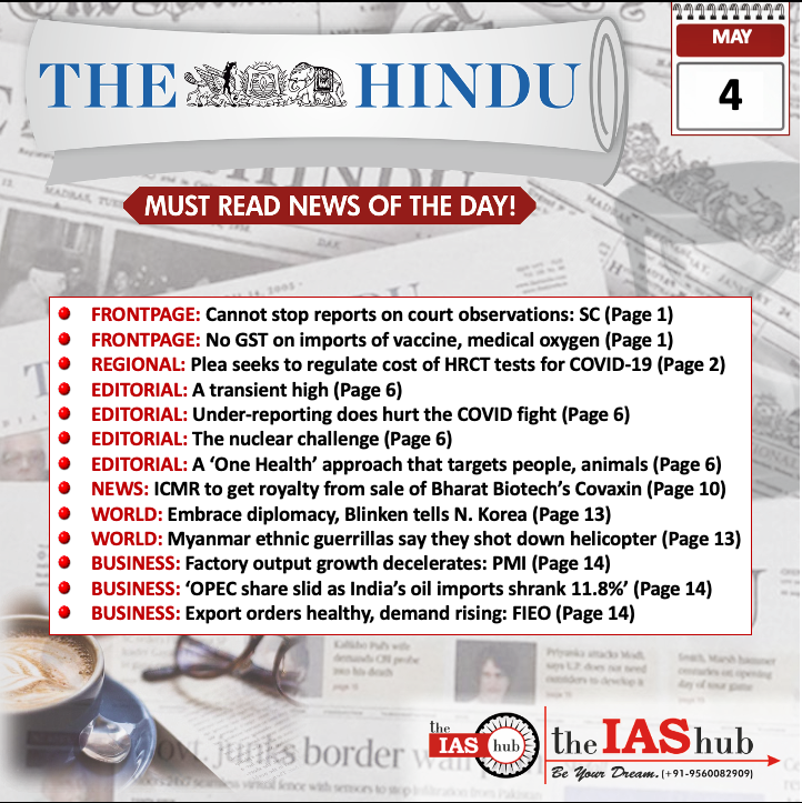 Headlines - 4th May - TH