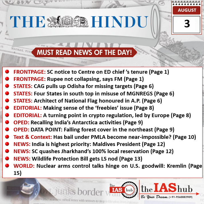 3rd August 2022 The Hindu