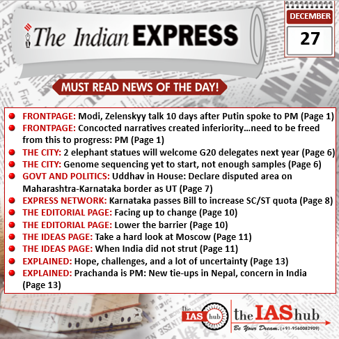 IE_27 Dec_Daily Headlines