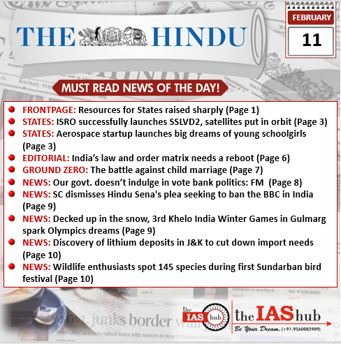 TH_11th Feb 23_Daily Headlines