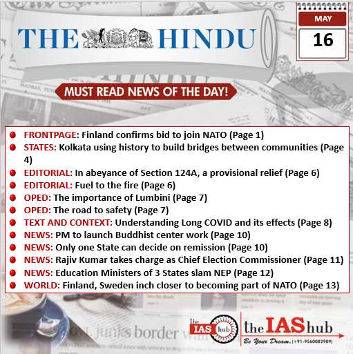 The Hindu 16 May