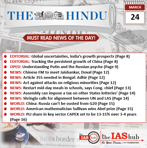 The Hindu 24 march