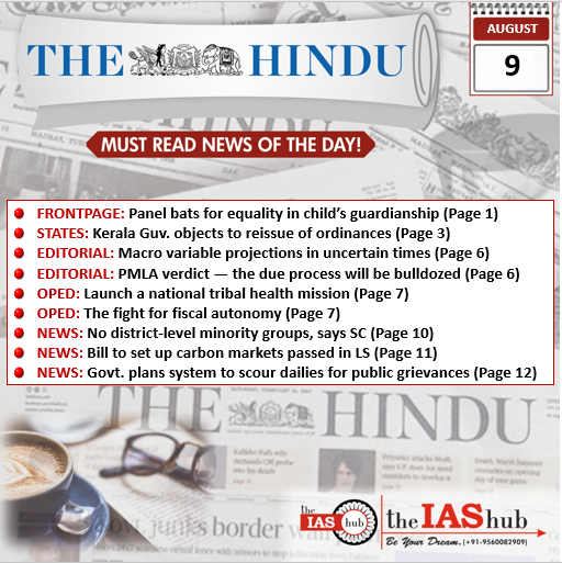 9th August 2022 The Hindu