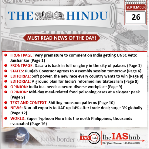 TH_26th Sept_Daily Headlines